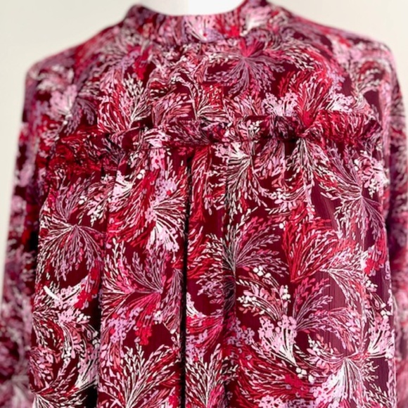 BCBGeneration Women's Long Sleeve Mock Neck Flounce Hem Mini Dress Size 8 NWT - Picture 7 of 12